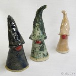 Koristetontut - koriste-esine, keramiikkatonttu, tonttu