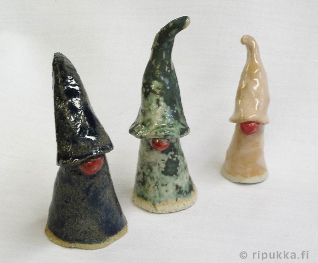 Koristetontut - koriste-esine, keramiikkatonttu, tonttu